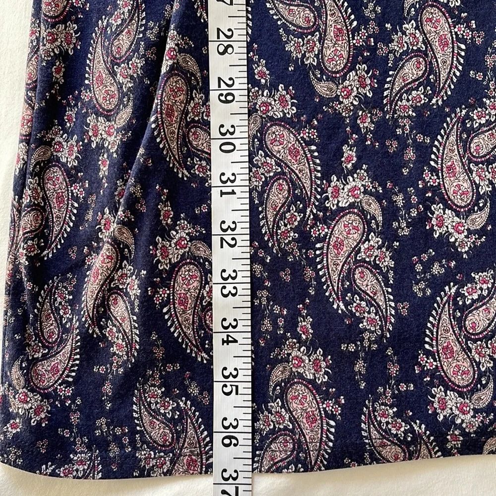 PinkBlush Maternity Paisley Elbow Length Sleeve  Dress  Size XL NWT